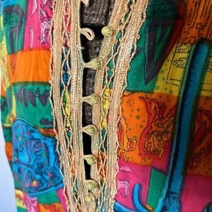 Multicolor caftan